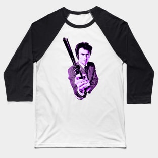 Clint Eastwood (Purple) Baseball T-Shirt